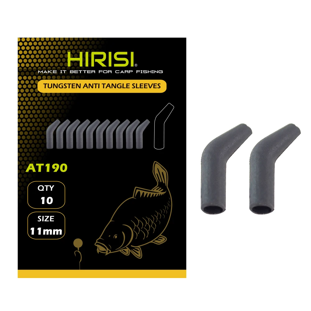 10 Uds. De anzuelo de tungsteno para pesca de carpa, alineador de anzuelos de pesca, alineador de línea de manga antienredos, aparejos terminales para el cabello AT190 - imagen 5