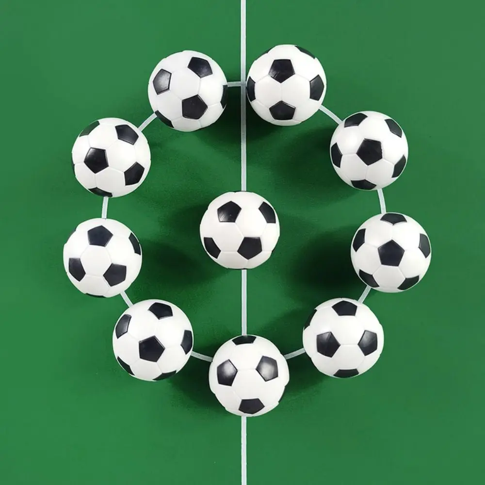 Mini balón de fútbol de mesa de 32mm, balones de fútbol PP en blanco y negro, accesorios de juego de mesa, regalo para jugador - imagen 2