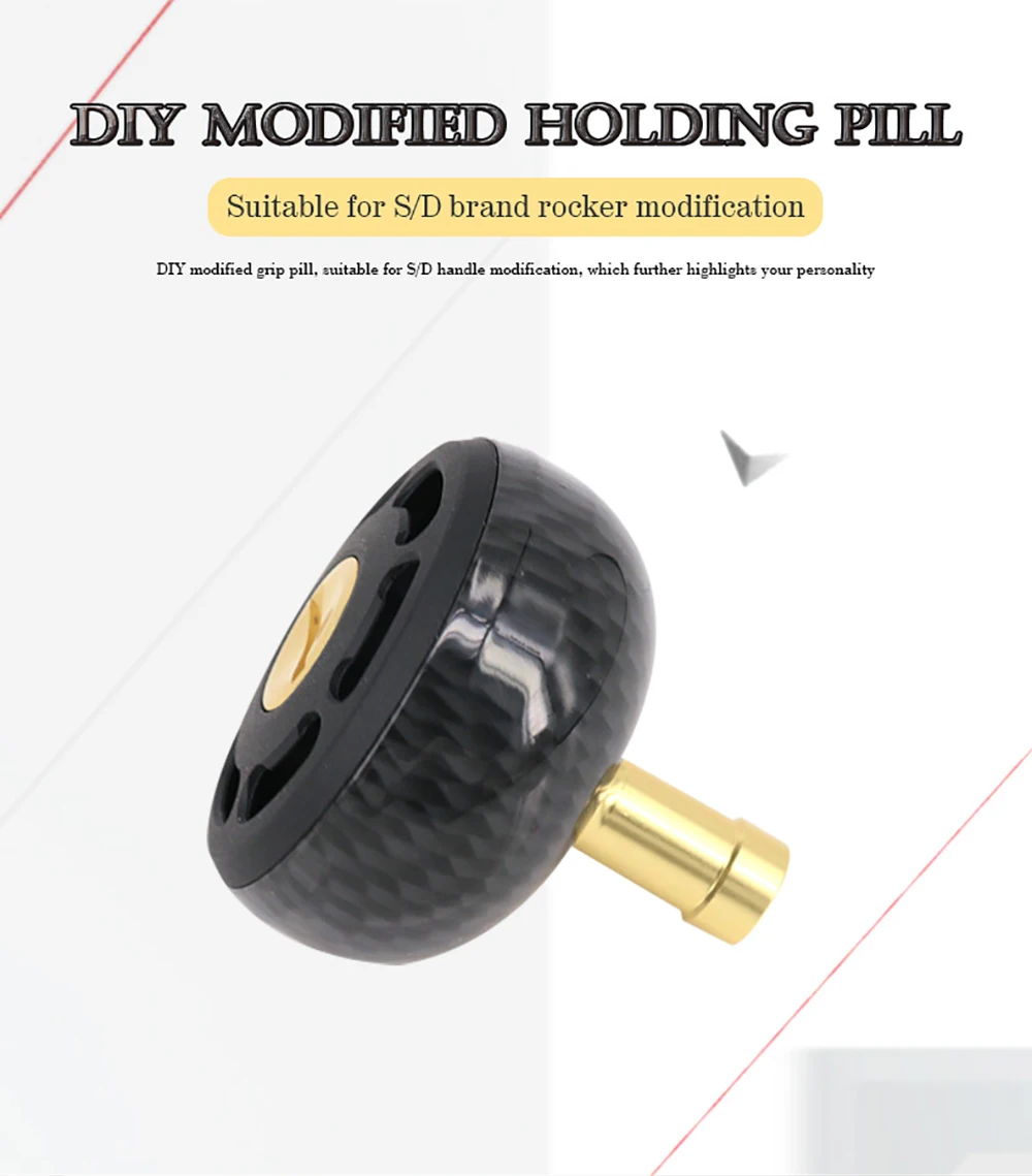 DEUKIO carrete de pesca Baitcasting, piezas de balancín de brazo de mango de Metal, modificación de mango único para marca D/S/A - imagen 3