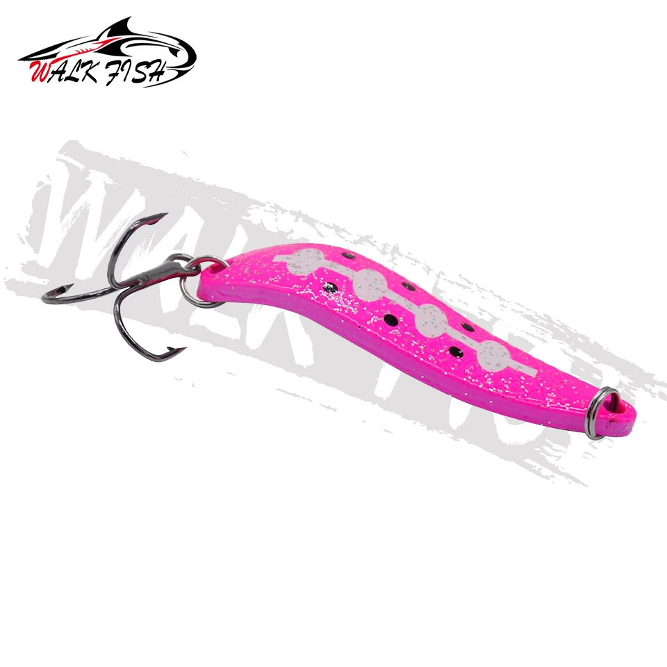 Cuchara Metálica Walk Fish con Lentejuelas – Trucha y Lubina - imagen 3