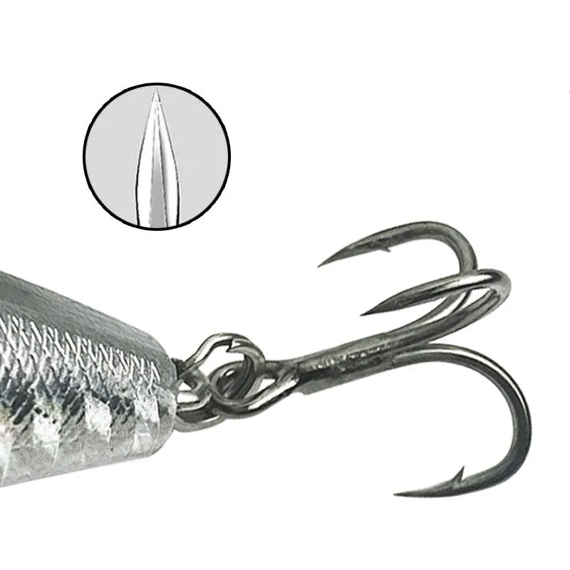 Señuelo de pesca de pececillos, cebo Artificial duro, biónico, ojos 3D, Wobblers, Crankbait, aparejos de plástico, 1 piezas, 9g/17g - imagen 5