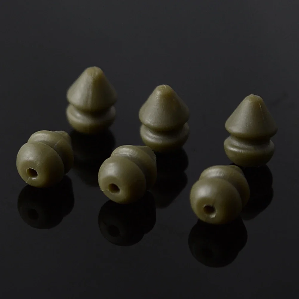 Cuentas de helicóptero de pesca de carpa para aparejos terminales, aparejos de pelo Chod Rigs, accesorios de pesca AH060 gruesos, 20 x - imagen 3