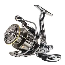 Carrete de pesca giratorio Mavllos TW, potencia de arrastre, relación de velocidad de 12KG, 5,2: 1, carrete de Metal ligero, carrete de pesca de carpa a prueba de agua salada