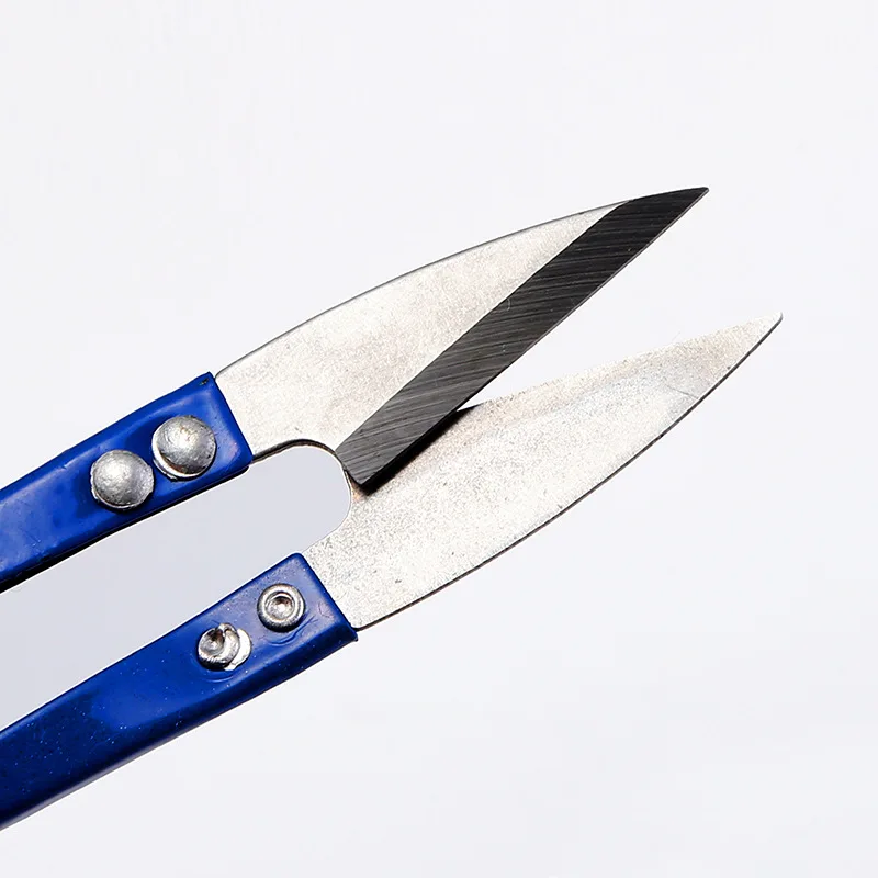 ALASICKA-Tijeras de corte en forma de U, 1 piezas, línea de pesca, pinza de corte, accesorios de Cruz esenciales, útil, puntada de acero inoxidable - imagen 5