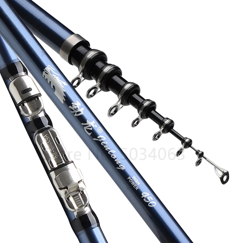 Caña de pescar totalmente de carbono, caña de roca, caña de mano de mar de doble uso, juego de cañas de mar, caña de pescar ultraligera y Ultra dura Ro - imagen 2