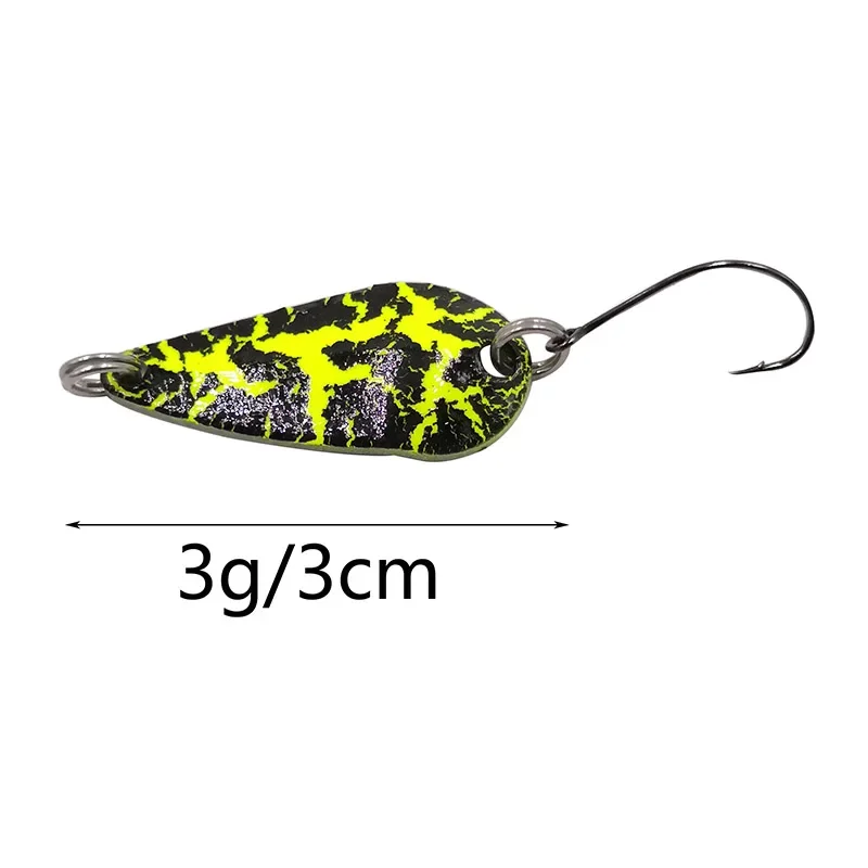 OUTKIT 5pcs Mix Colors 3cm 3g Fishing Spoon Lure Swim Bait Isca Artificial Trout Lure Pesca Fishing Tackle Leurre Truite Spoons - imagen 2
