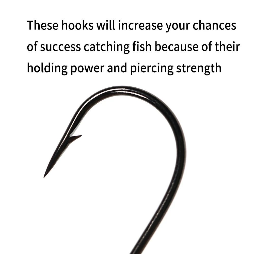 ICERIO 8 # - 4/0 anzuelo Aberdeen de caña larga para Streamer, anzuelo Sabiki para pesca de agua dulce y salada - imagen 4