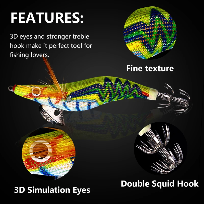 Newup-señuelo luminoso para Pesca, anzuelo de calamar, 10,5 cm, 12,2g - imagen 4