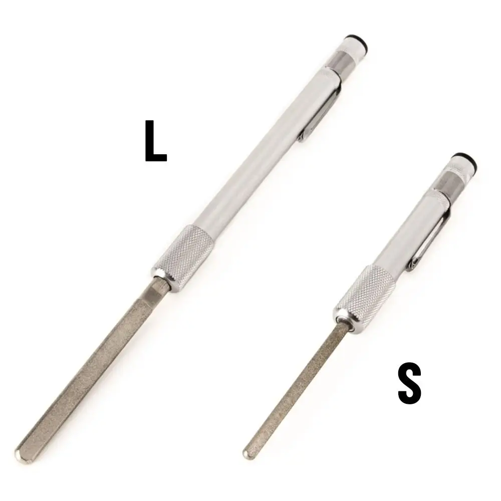 Mini afilador de gancho de pesca, herramienta al aire libre, pluma de diamante en forma de bolígrafo - imagen 5