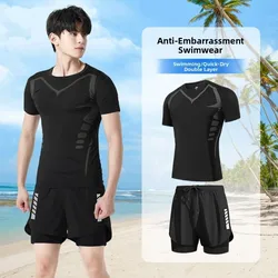 Nuevo Conjunto completo de traje de baño para hombre, nuevo diseño, traje de baño antidecómoda para primavera, pantalones de baño, traje de baño cómodo para adultos, traje de baño de ocio