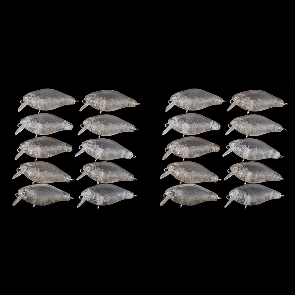 Crankbait sin Pintar Chan'sHuang – Mini Señuelo Transparente - imagen 5