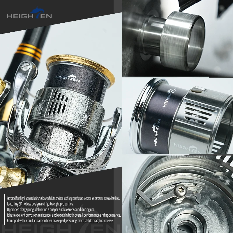 HEIGHTEN Bobina superficial Shimano 2500-3000 – Stella, Twin Power - imagen 4