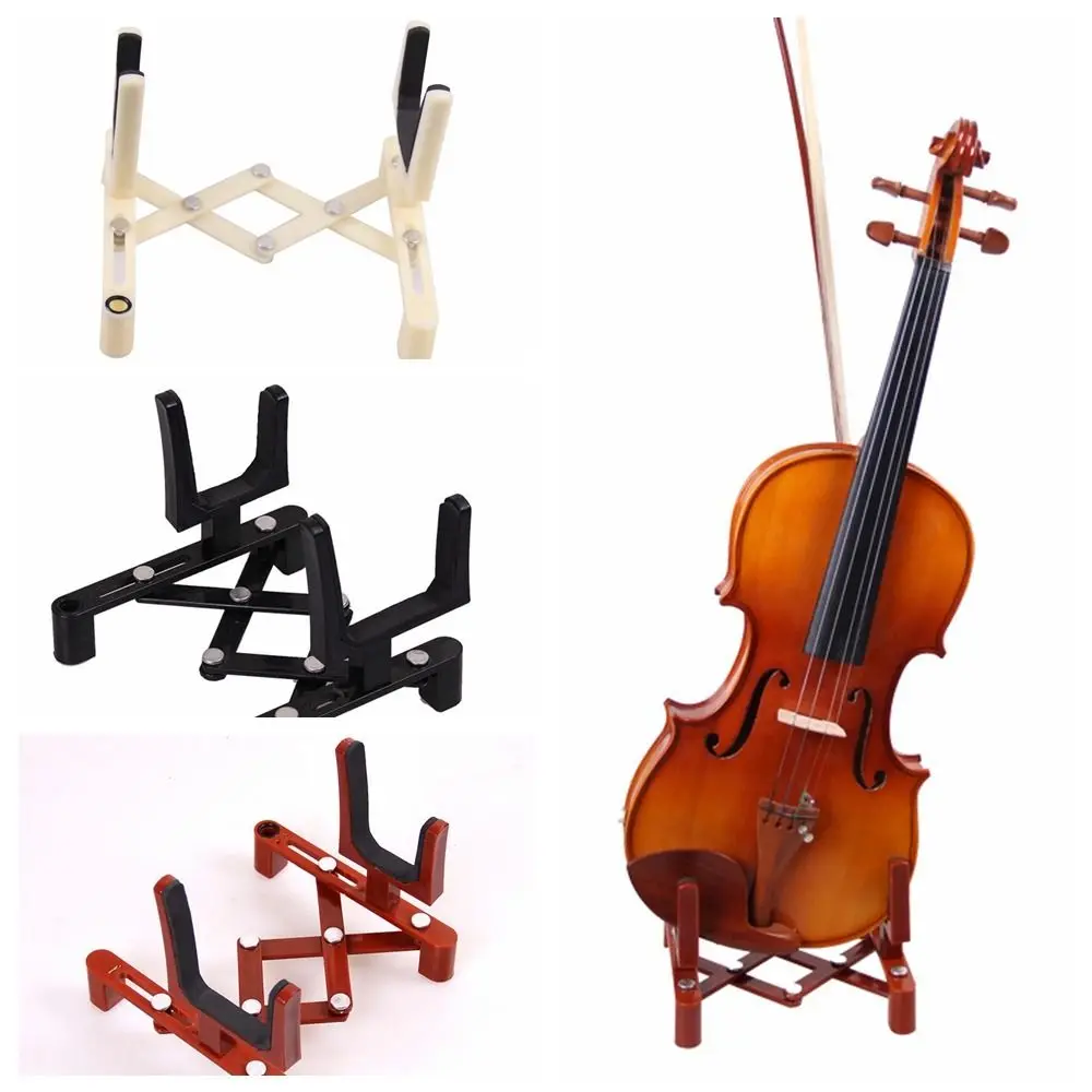 Soporte de violín ajustable, soporte de violín de plástico de tamaño completo, soporte de guitarra eléctrica profesional portátil, guitarra eléctrica - imagen 3