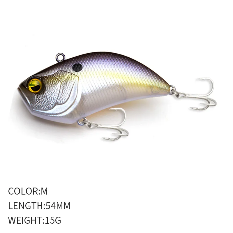 Señuelo de pesca VIB, 54mm, 15g, cebo Artificial oscilante que se hunde con anzuelo al revés para peces de agua dulce y salada - imagen 5