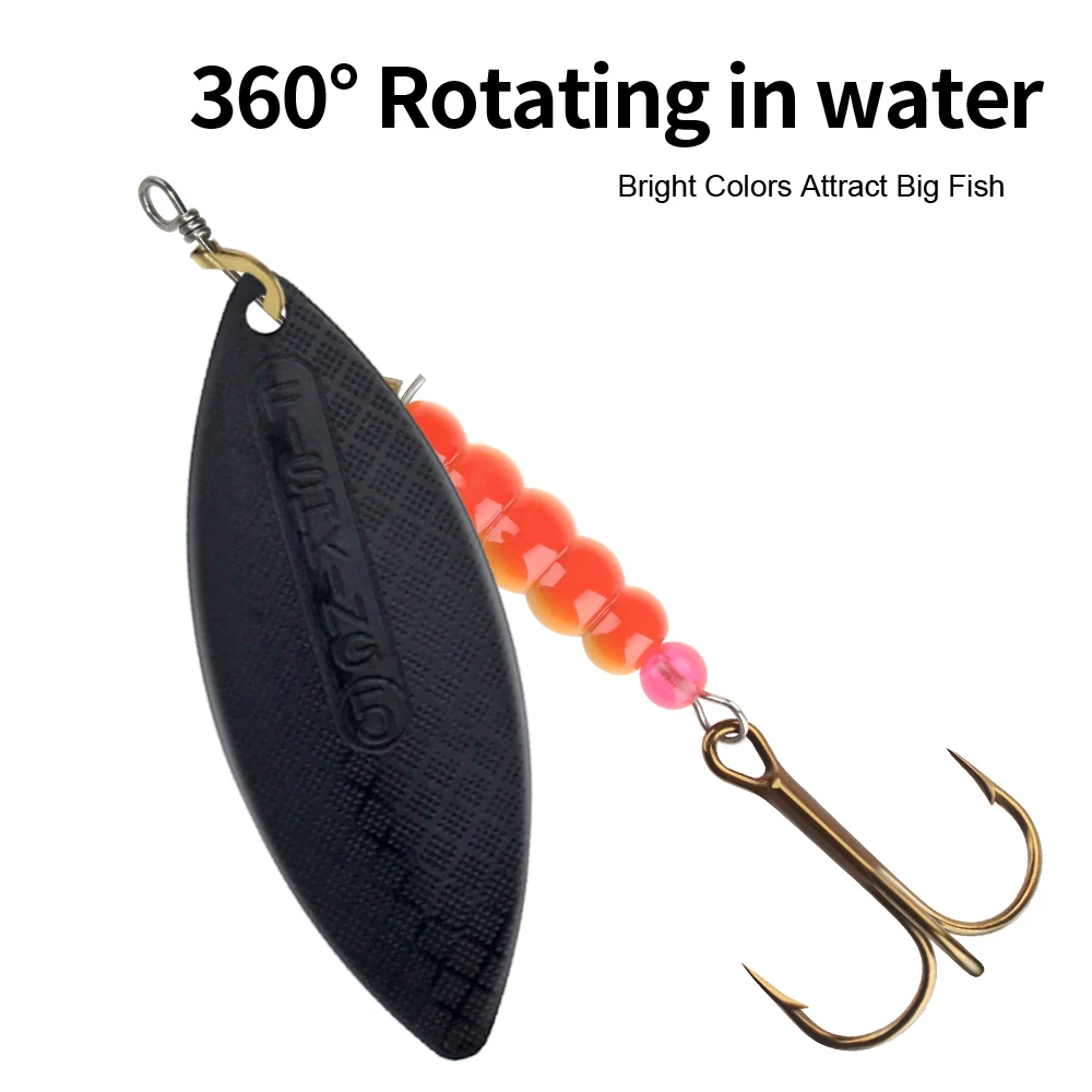 FISH KING Spinner señuelo de Pesca 4,5g 12,5g 27,1g cuchara de lentejuelas cebo duro Wobblers aparejos de Pesca Isca cebo artificial Pesca - imagen 5