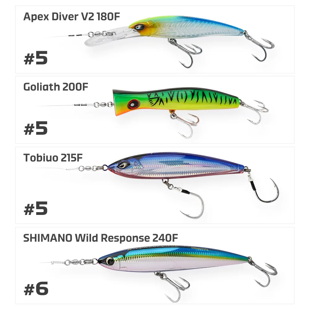 NOEBY Max Power BB Anillo sólido soldado de acero inoxidable de alta calidad giratorio # 3 # 4 # 5 # 6 herramientas de pesca en el mar con señuelo de fuerza máxima de 230 kg - imagen 5