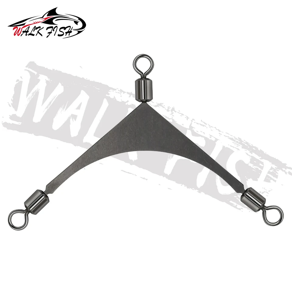 WALK FISH-rodamiento de bolas giratorio de enclavamiento, anillos sólidos, Conector de pesca, dispositivo de anzuelos de pesca, barco oceánico, 10 unids/lote - imagen 2
