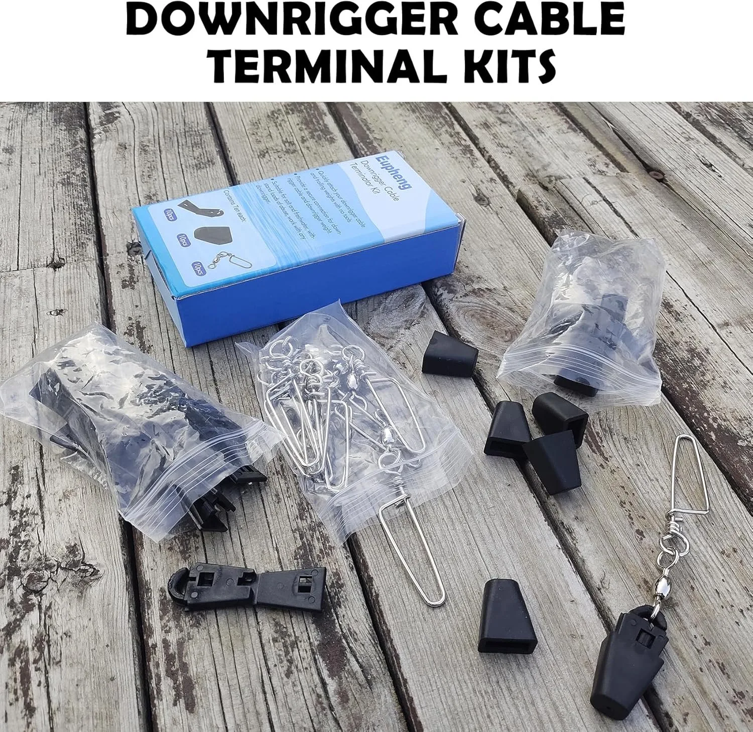 Aventik Kit de terminales de cable de bajante resistente de 10 piezas Conectores rápidos y confiables para cable de bajante seguro y conexión de peso - imagen 5