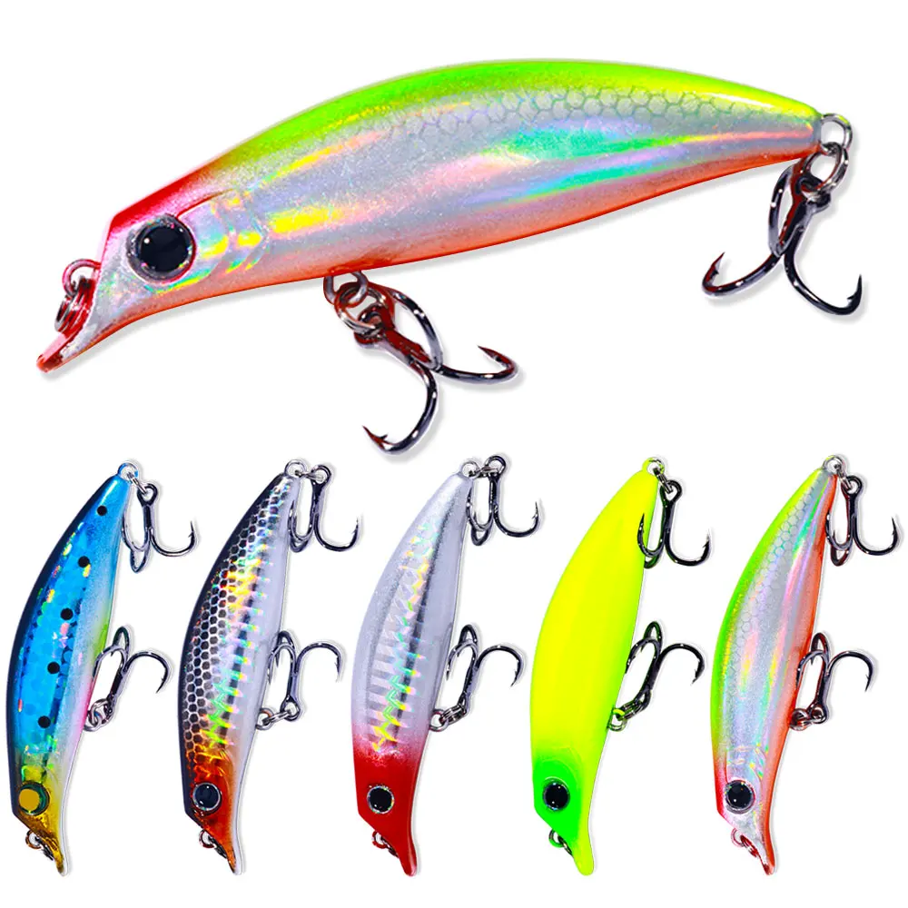 Señuelo de Pesca Minnow 7,4g 7,9 cm Jerkbait hundimiento agua completa Accesorios de Pesca carpa Lucio lubina pescado Leurre Isca Pesca Artificial