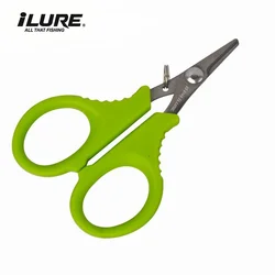 Mini tijeras para uso de peces, tijeras con forma portátil, alicates cortados, línea trenzada de PE, cortador de alambre de pesca, accesorios para aparejos de pesca de carpa