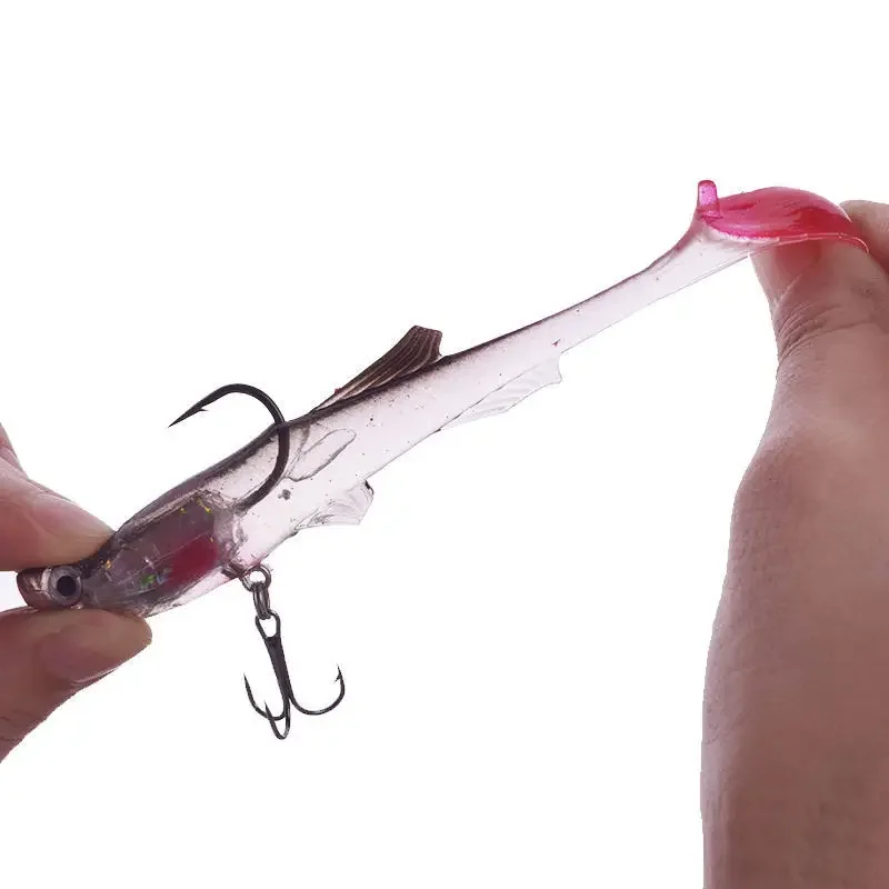 Señuelo de Pesca de silicona, 7,5 cm, 11,5g, plantilla de cebo duro y suave, cuchara Wobblers, cebos de goma artificiales para aparejos de trucha y lubina, 1 ud. - imagen 5