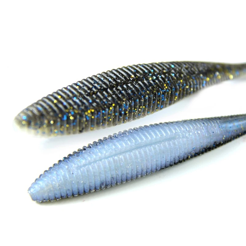 Señuelo JACKALL japonés, cebo suave con ondas de ritmo, cola en T, 2,8 pulgadas, vibración de alta frecuencia, lanzamiento lejano, perca de pez mandarín - imagen 4