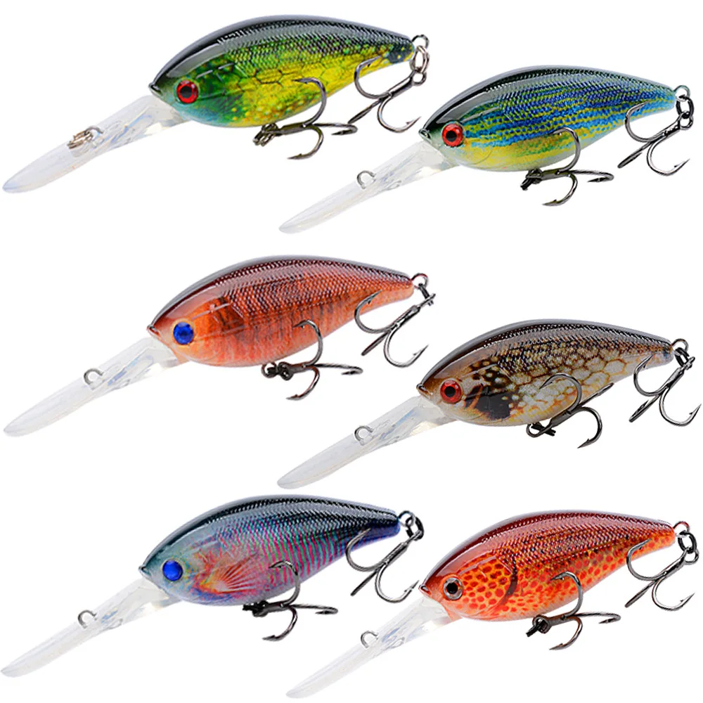 Señuelo flotante Crankbait de 10cm y 12,5g, de agua salada para superficie de lubina Wobblers, cebos duros artificiales Swimbait, aparejos de pesca Jerkbait - imagen 5