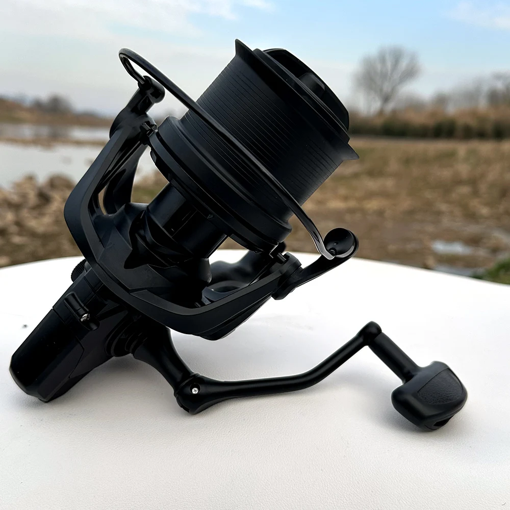 Carrete de Metal ultrasuave serie 8000-14000, carrete de pesca Baitcasting de gran capacidad, relación de engranaje 4,8:1 para agua dulce y salada - imagen 3