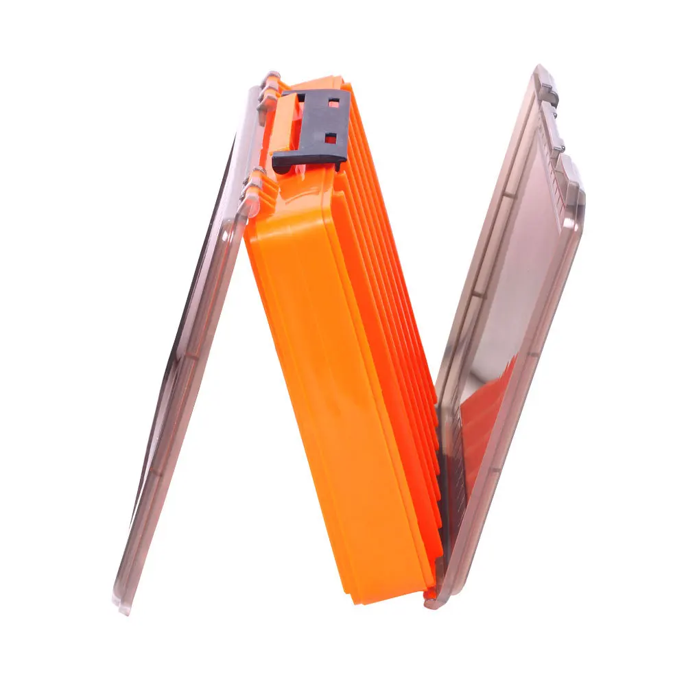 Caja de engranajes de pesca de doble cara, caja de almacenamiento con divisores extraíbles, pesca al aire libre multifuncional portátil - imagen 3