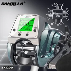 Carrete Baitcasting Samolla – Impermeable con carga USB para pesca en hielo