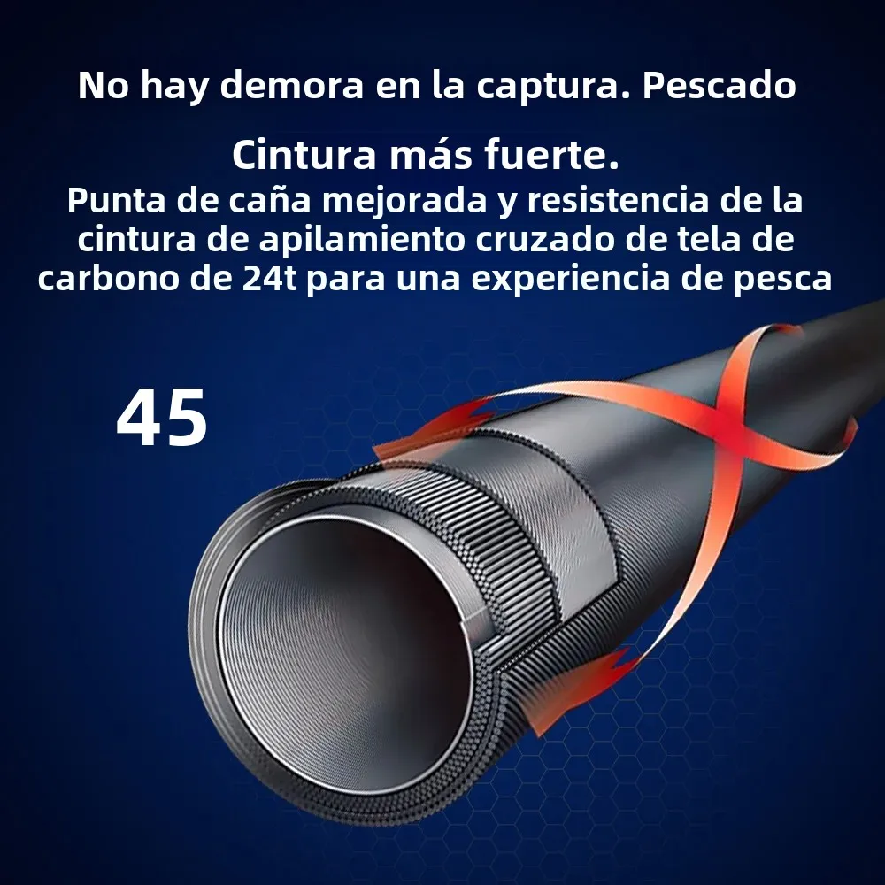 Kingdom-cañas de pescar Kingpro2 Series, 1,8 m, 1,98 m, 2,1 m, M ML L, potencia MF, acción giratoria, fundición, caña de pescar de carbono, 2 secciones - imagen 4