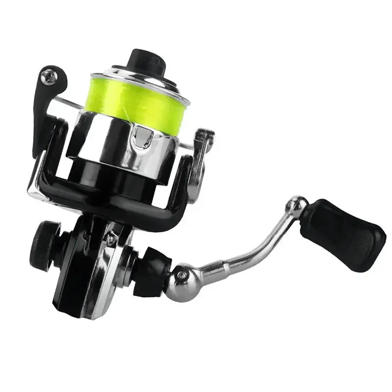 Mini carrete de pesca giratorio MN100, relación de engranaje 4,3: 1, 2 + 1BB, rueda de pesca de 4 colores con 50m 2 #   Línea - imagen 3