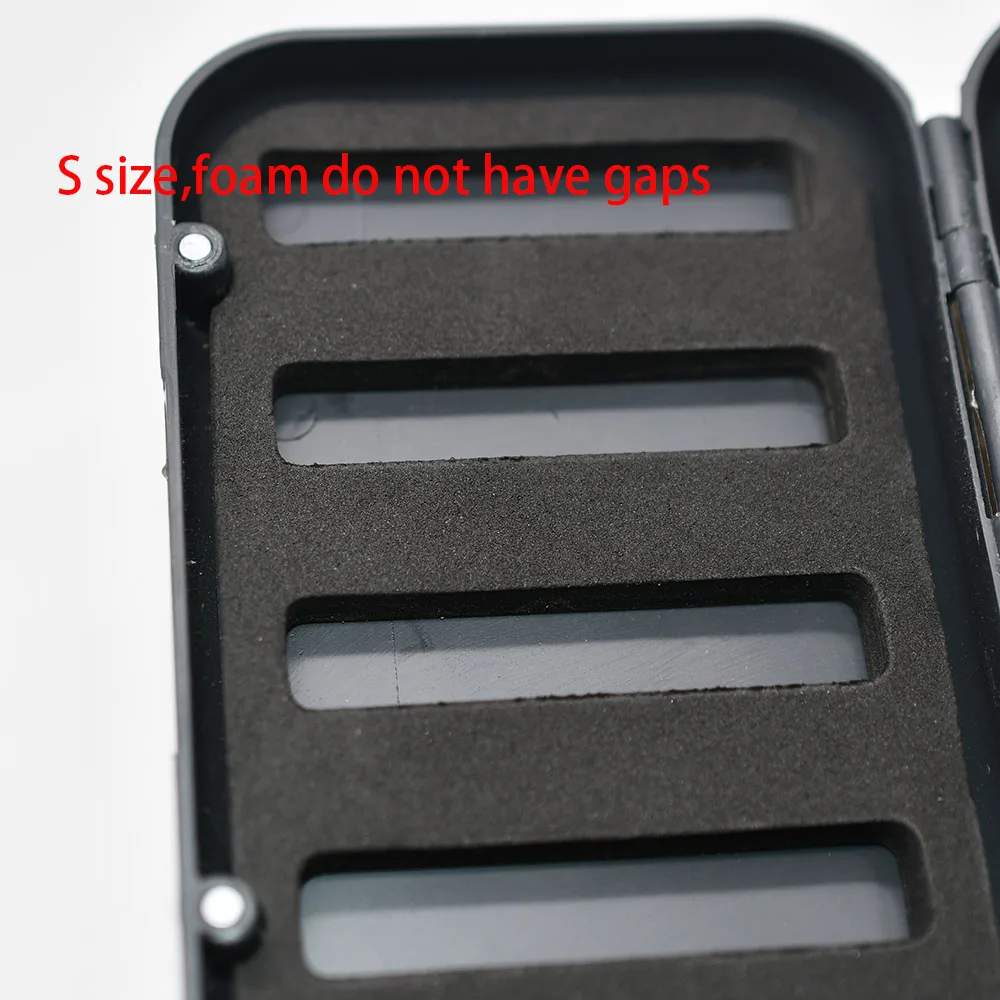 MNFT Estuche de pesca con mosca Caja de anzuelos de aparejos de pesca ligera impermeable Cajas de aparejos de pesca Tamaño L&S - imagen 3