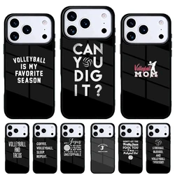 Funda deportiva de voleibol para iPhone Pro Max, protección trasera