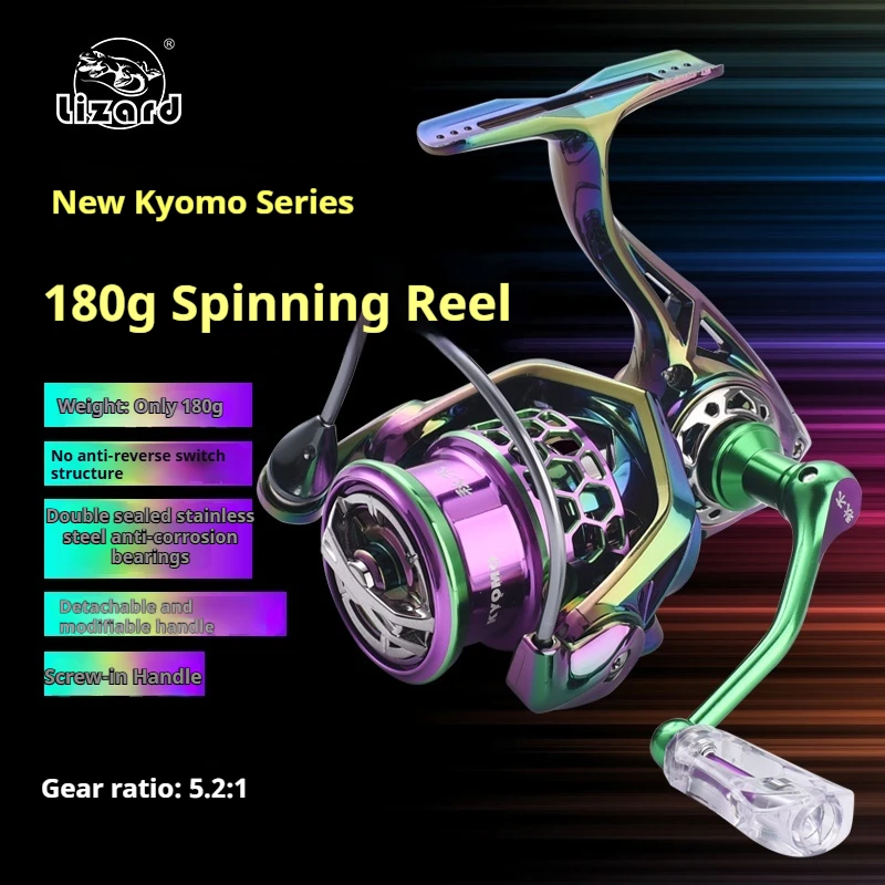 Lizard Kyomo carrete de pesca ligero cuerpo carbono acero inoxidable - imagen 4