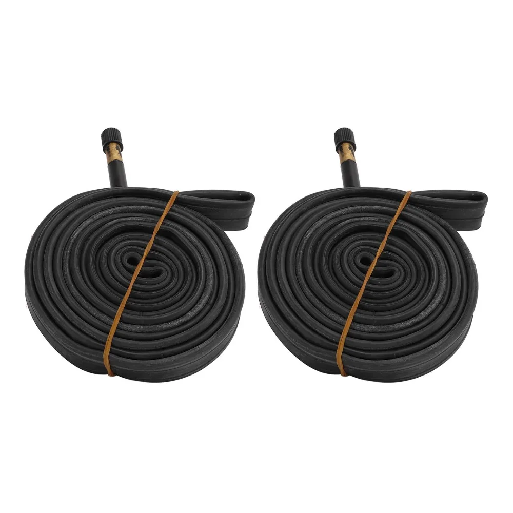 Cámaras de aire 700x23C butilo – Válvula Schrader 48mm para bicicleta - imagen 2