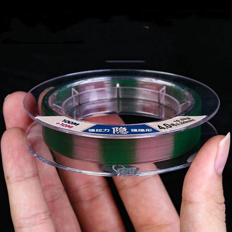 Sedal de pesca de nailon, línea principal especial de 110m, fuerte tracción, Invisible, antienredos, aparejos - imagen 2