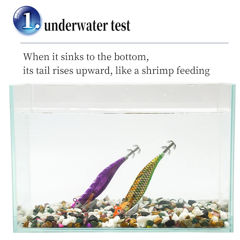 SQUID KING-señuelo de Pesca de Mar, anzuelos de calamar con cabeza de plantilla japonesa, 30g/25g - imagen 4