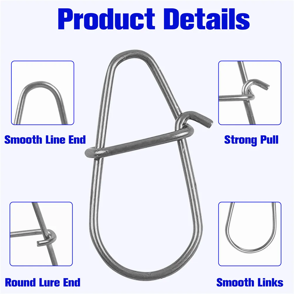 Duo Lock Broches de cambio rápido para señuelos – acero inoxidable - imagen 4