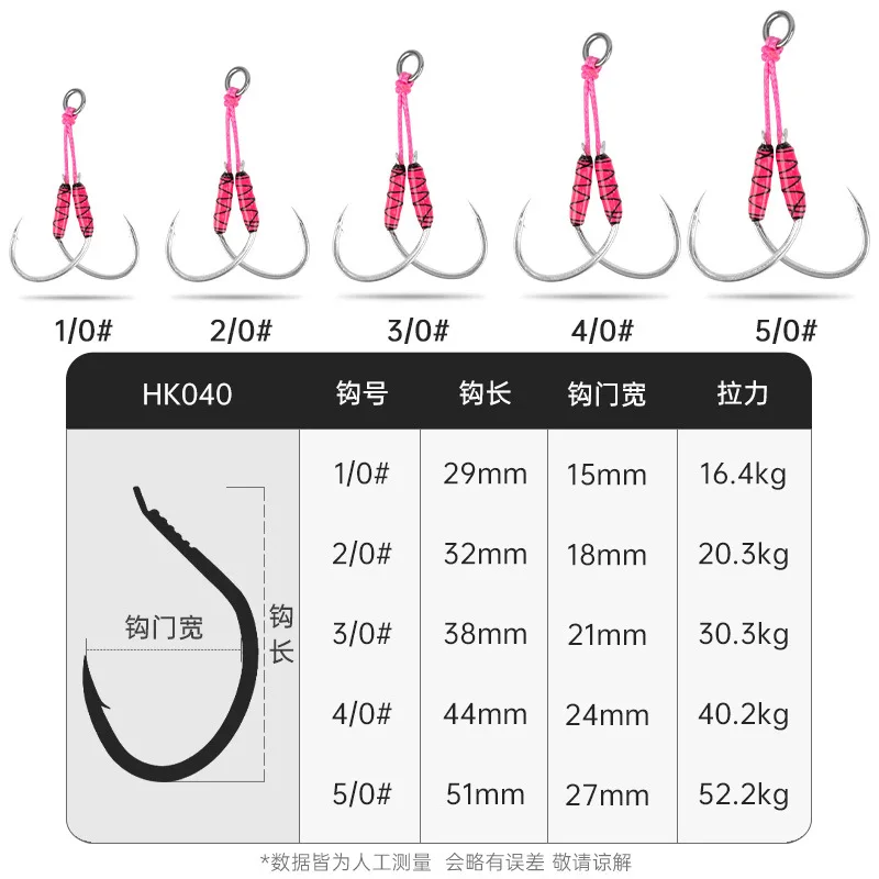 HK040 2 pares de anzuelo de asistencia de Jigging de Metal de alto carbono UV luminoso PE línea Pike Jig señuelo anzuelo de Pesca de agua salada Pesca - imagen 3