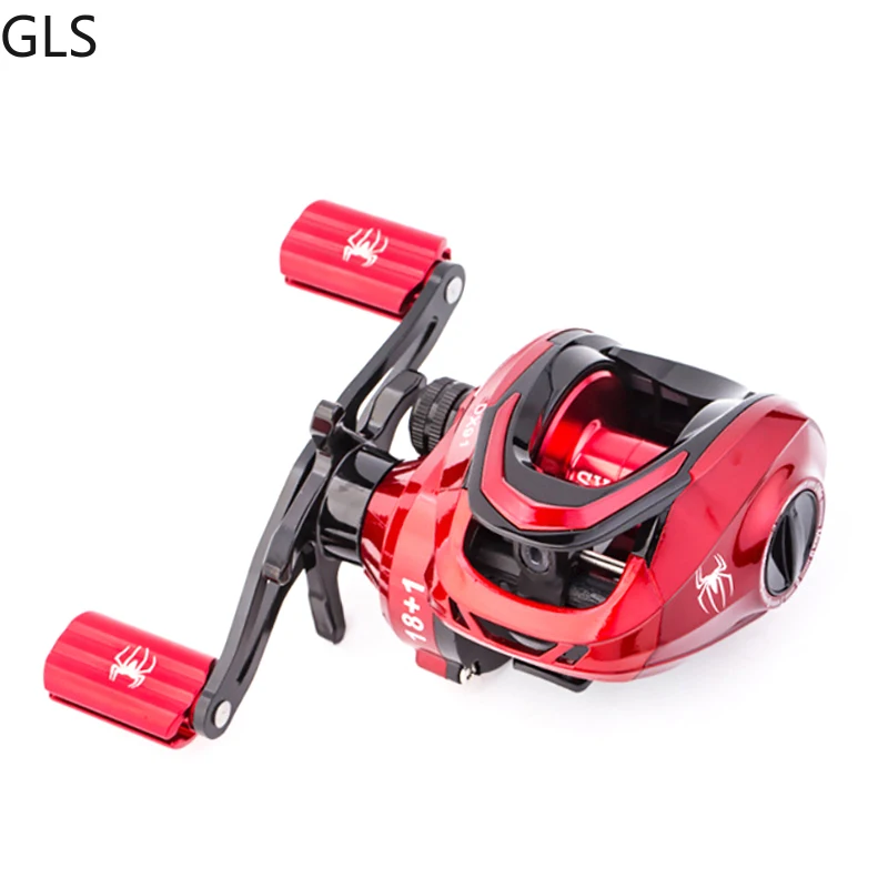 GLS-Rueda de pesca de agua salada, accesorio de carrete de pesca Baitcasting, relación de transmisión ligera 7,2: 1, arrastre máximo 8kg - imagen 4