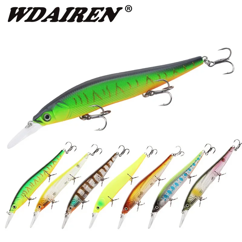 1 Pc Minnow Fishing Lure 13.5cm 15.5g Floating Wobblers Artificial Hard Bait with 6# Hook Crankbait Bass Carp Fishing Tackle - imagen 5