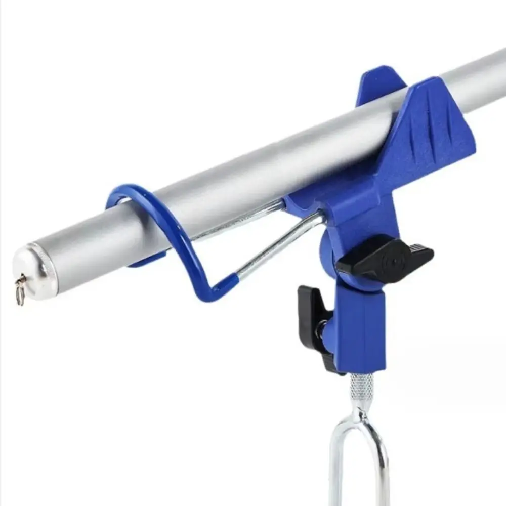 Soporte para caña de pescar de acero inoxidable, soporte para caña de pescar ajustable, azul y rojo, soporte para suelo de pesca de 360 grados, accesorios de pesca - imagen 2