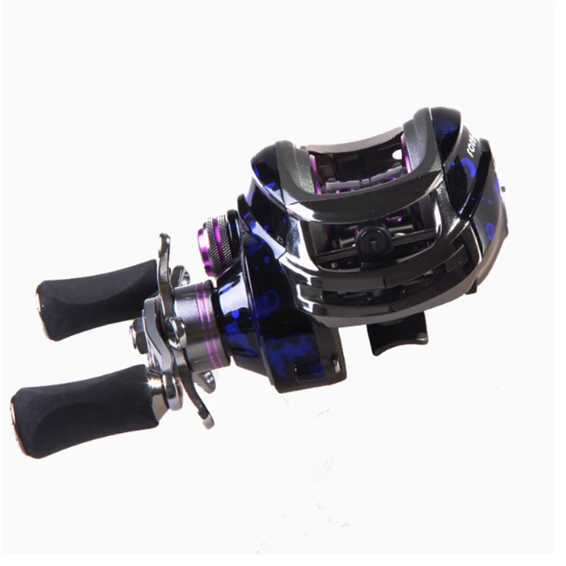 Carretes de pesca Lutac, rueda de gota de agua contra incendios, mango de pistola, línea de copa, punto de explosión, línea antiexplosiva azul, mano derecha izquierda - imagen 2