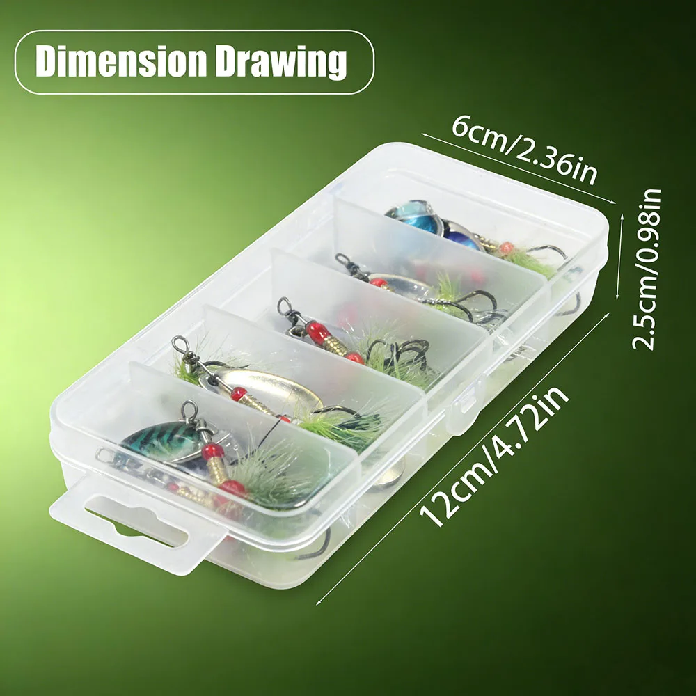Spinnerbait metálica giratoria anzuelo triple para agua salada - imagen 5