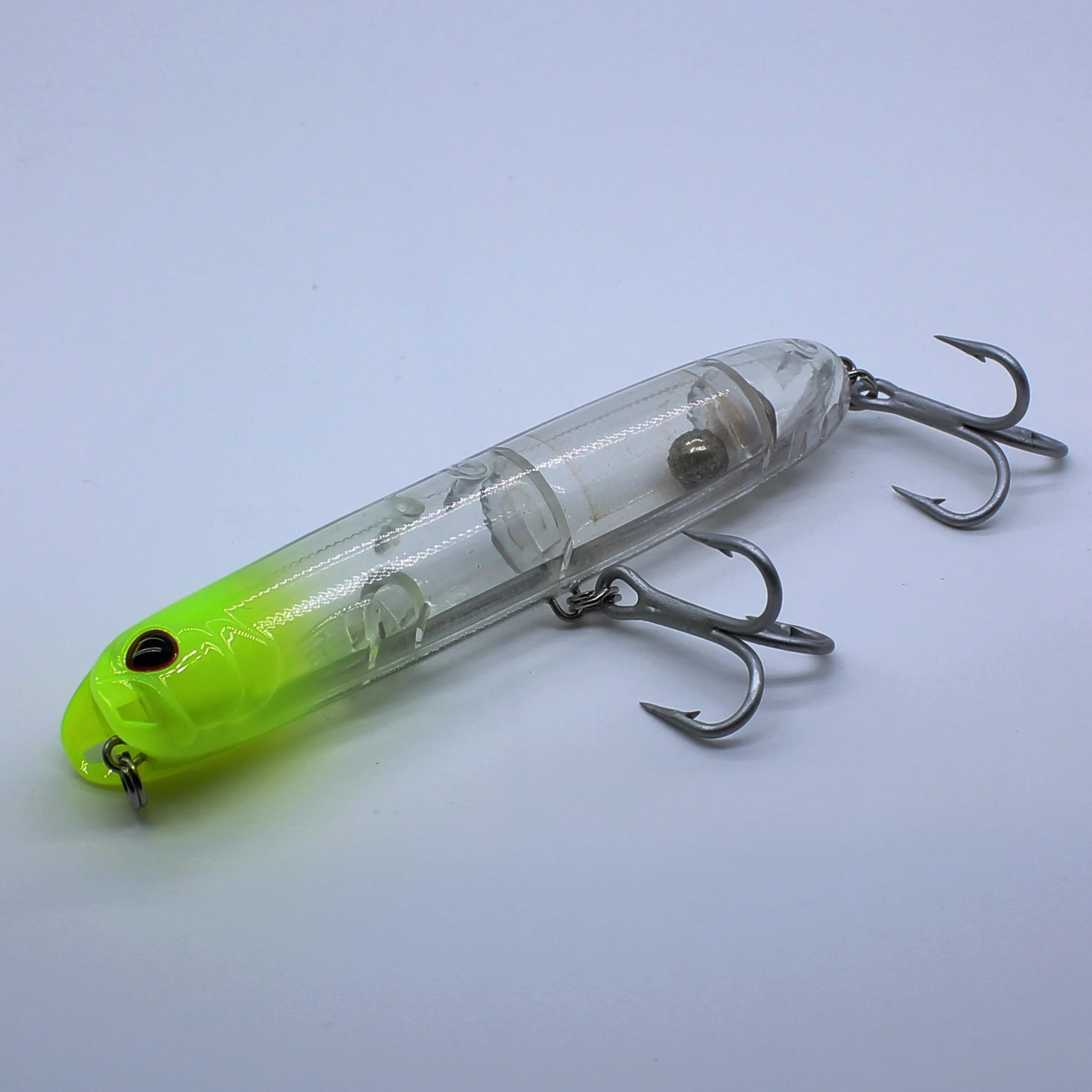 AOCLU-Sonajero Wobbler Easy Cast Hard Bait, Walk The Dog Topwater Popper, lápiz Stick, 4 ganchos, calidad japonesa, 115mm, 25g, 1 ud. - imagen 5