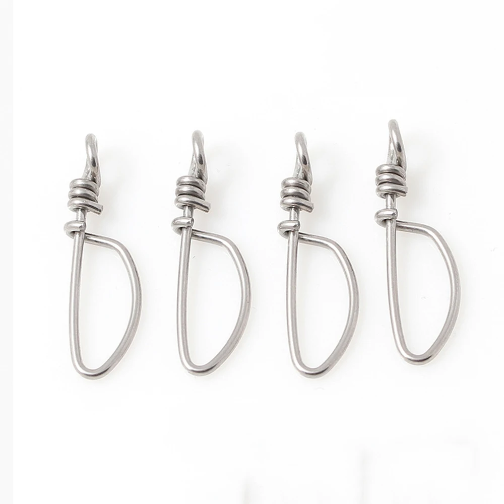 200 Uds Clip de Pesca Coastlock Snap accesorios de Pesca de mar de acero inoxidable suministros de aparejos broches giratorios de Pesca de alta resistencia Pesca - imagen 4