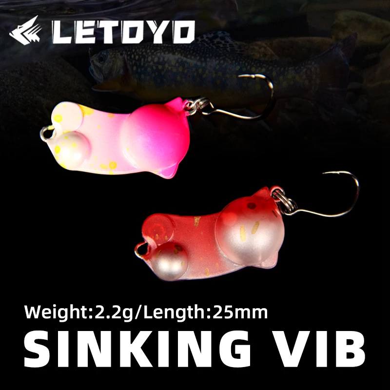 LETOYO Mini VIB señuelo hundimiento lento para trucha - imagen 2