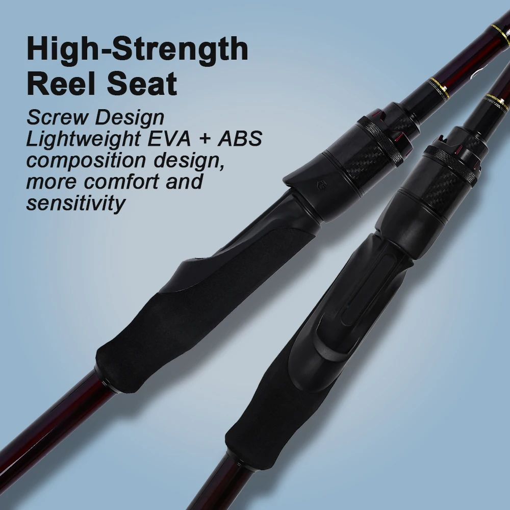 Cañas de pescar MIFINE ARTILLERY SPIN, señuelo de alto carbono 30T, 5-17g/7-25G, puntas tubulares, cañas de trucha giratorias de agua dulce y salada ML/M - imagen 4