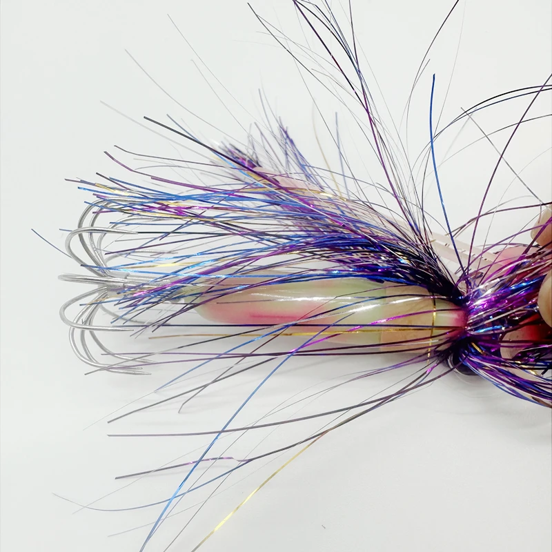 Shrimp30-60g de madera para pesca, pulpo, calamar, falda, gancho, plomo, pesas luminosas - imagen 4